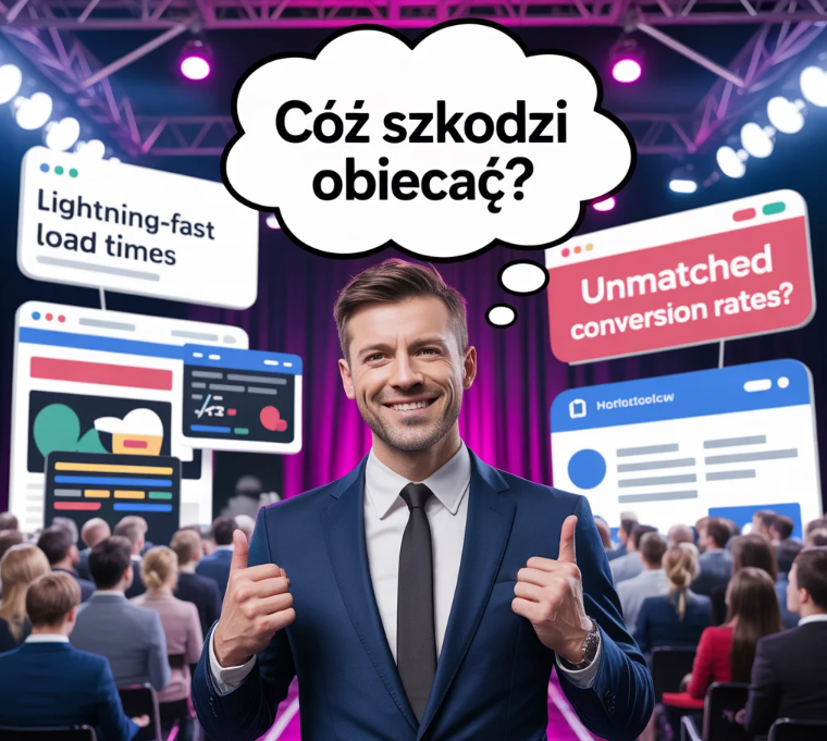 „Cóż szkodzi obiecać?” – czyli jak NIE pisać treści na stronę internetową – copywriting na stronę internetową